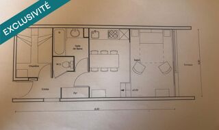  Appartement  vendre 2 pices 34 m