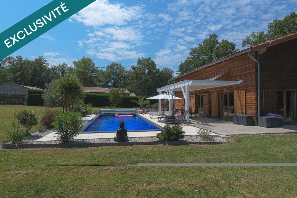 Villa contemporaine avec piscine et terrain constructible  Monclar de Quercy