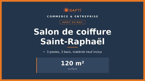 Droit au bail coiffure 120 m&sup2;, Saint-Rapha&euml;l 45000 83700 Saint-raphael