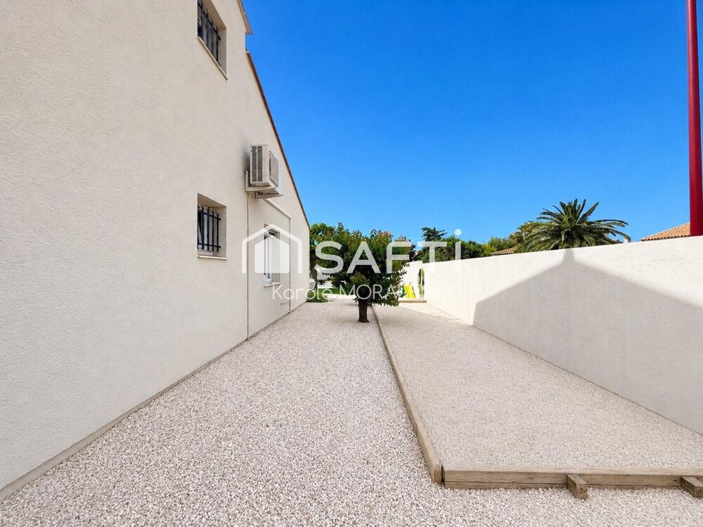 THEZA (66), BELLE VILLA, 3 FACES AVEC JARDIN ARBORE, PISCINE ET GARAGE