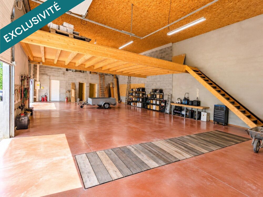   BÂTIMENT INDUSTRIEL de 2002 – ENV. 330 M² EXPLOITABLES – TERRAIN ENV. 900 M² Portes-les-valence