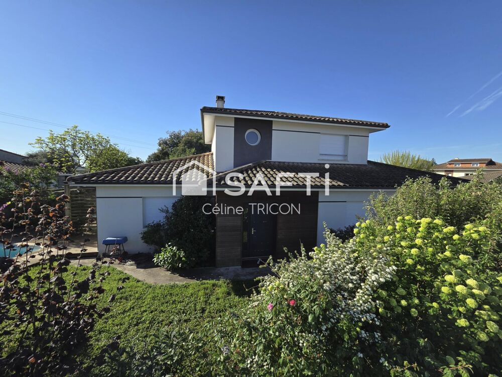 Vente Maison Ludon – Maison 169m², 5 ch, piscine, garage, sans vis-à-vis Ludon-medoc