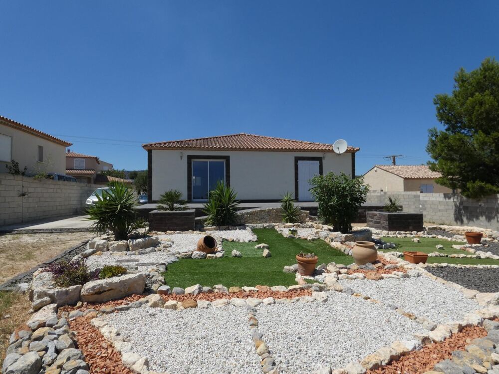 Vente Maison Villa plain pied 4 faces de 134m² sur terrain paysagé de 1470m² Bages