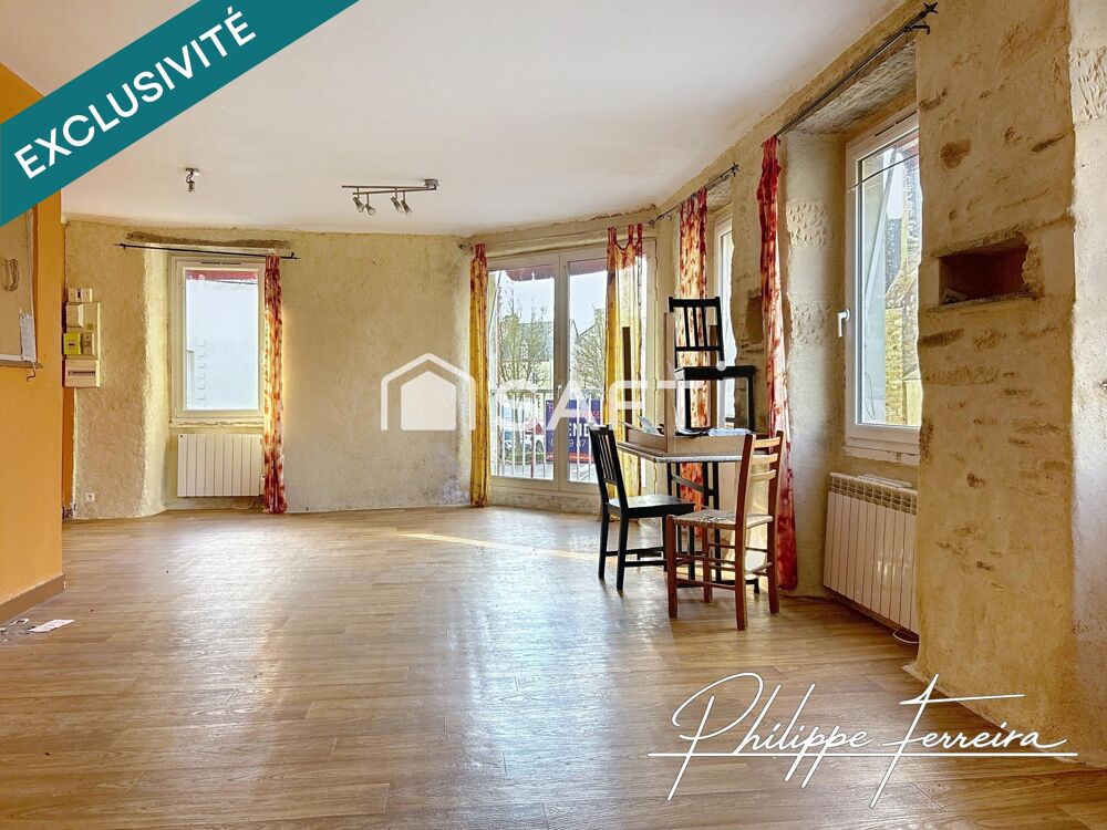 Vente Appartement Immeuble, 4 Appartements + local loué 430€/mois Avessac