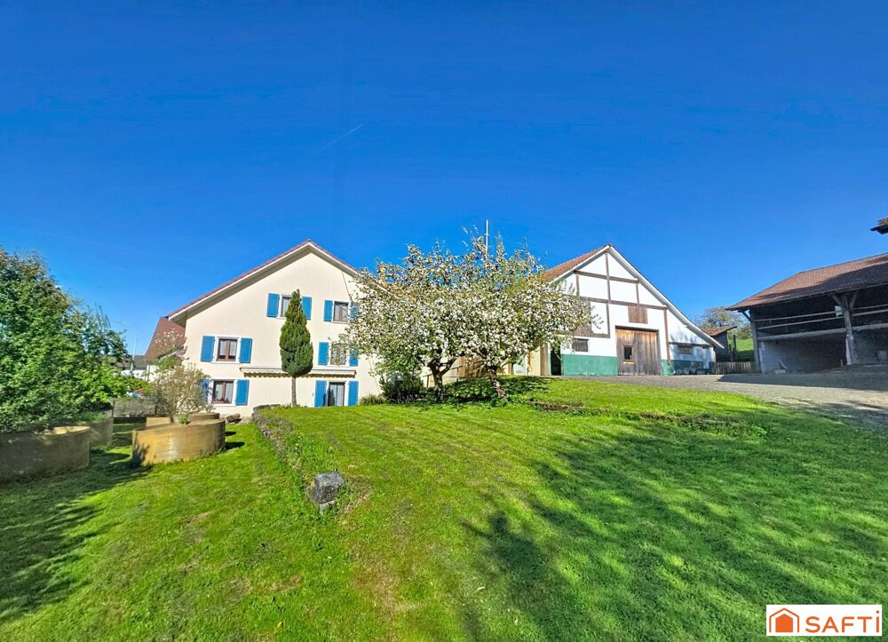 GROS POTENTIEL  MAISON + DÉPENDANCES  POSSIBILITÉ DE CRÉER PLUSIEURS LOGEMENTS  PROCHE SUISSE