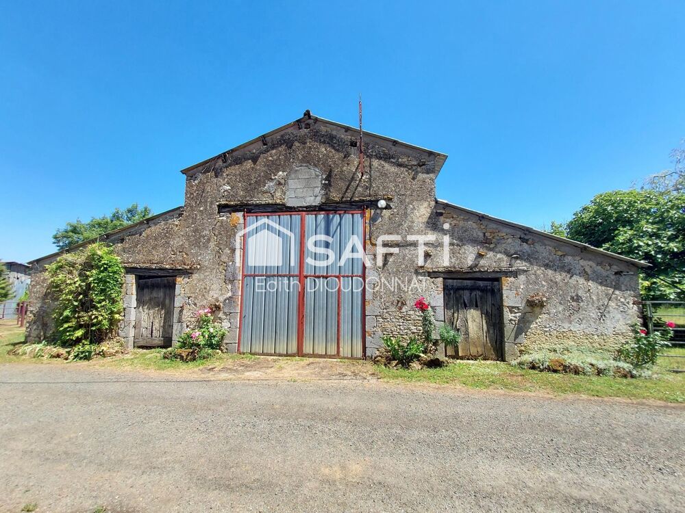 Vente Maison Authentique grange en pierres Saint-vincent-sur-graon
