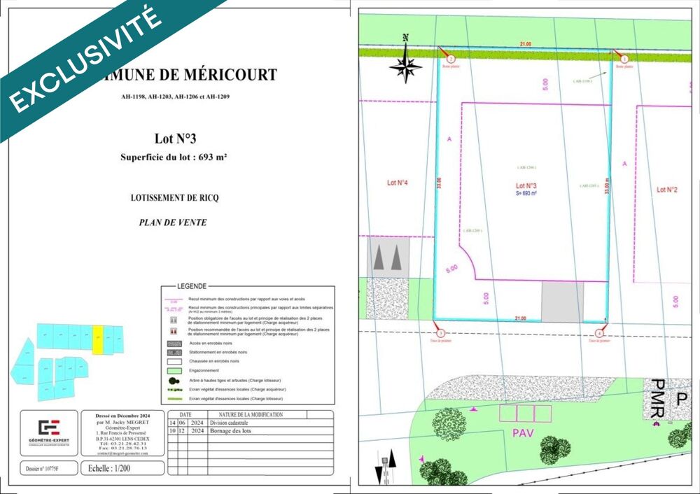 Vente Terrain terrain � batir viabilis� Mericourt