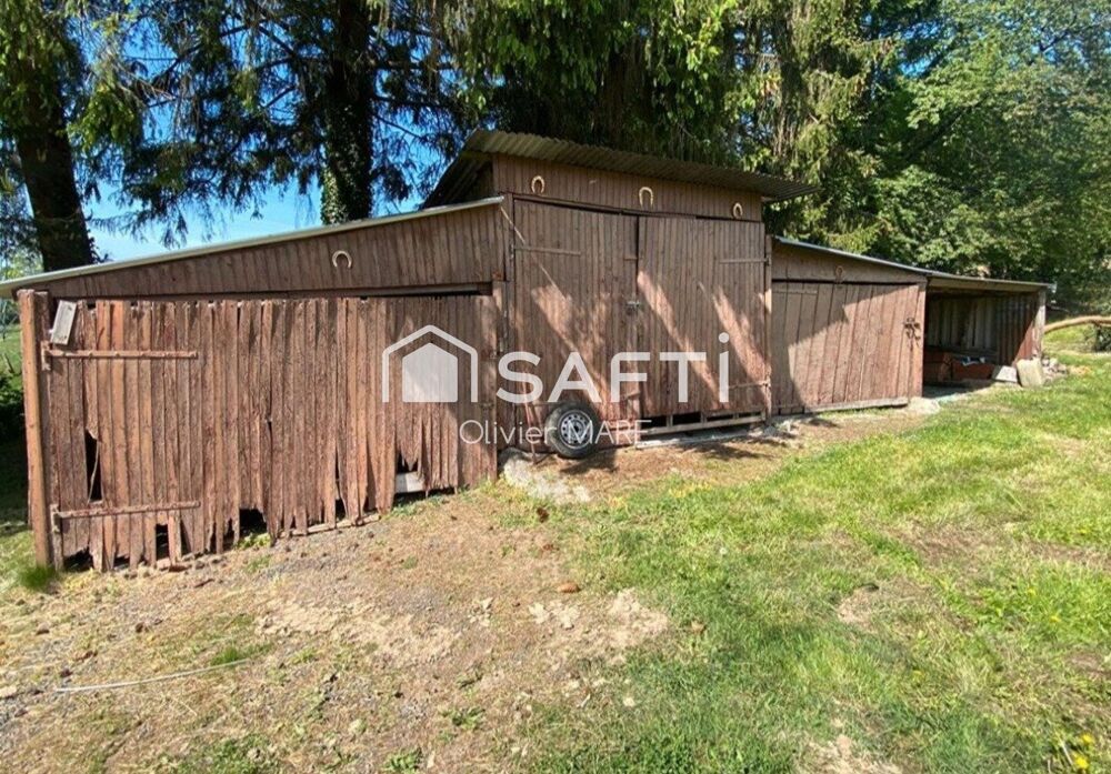 Maison en pierre, 80 m², 3 chs, terrain de 1625 m², Champsecret