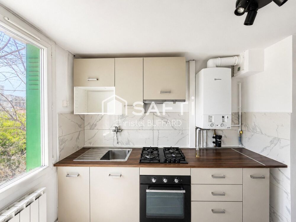 Vente Appartement T3 entièrement rénové – prestations de qualité - face au futur parc Bougainville Marseille 3