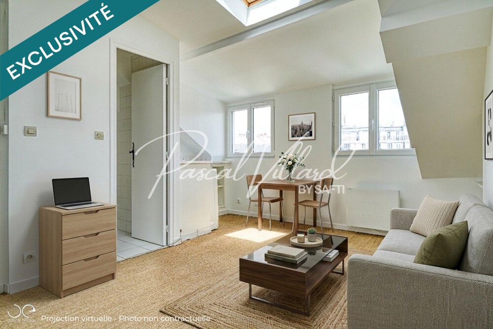 2 PIECES A VENDRE DANS LE QUARTIER PRINCE MARMONTANT A BOULOGNE.