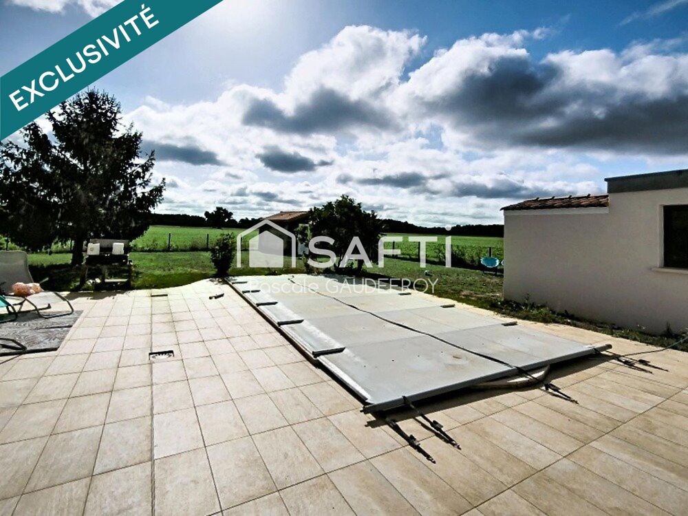 RIOUX  MAISON DEXCEPTION  202 M²  4 CHAMBRES  STUDIO  ATELIER  PISCINE CHAUFFÉE