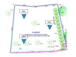  Terrain  vendre 423 m