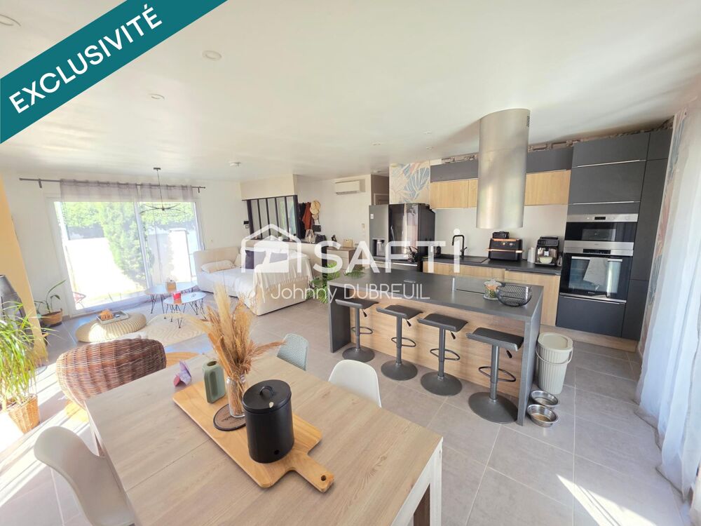 Vente Maison PIGNANS - MAISON DE PLAIN-PIED T4 DE 94M2, PIÈCE DE VIE DE 42M2, PISCINE, GARAGE, TERRASSE CARRELÉE, MAGNIFIQUE TERRAIN PLAT DE Pignans