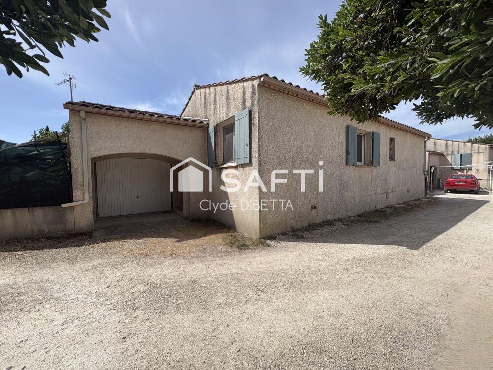 Maison de plain-pied de 83m², 3 chambres, garage.ma
