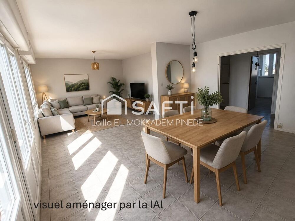Appartement T3 avec possibilité T4, lumineux et idéalement situé