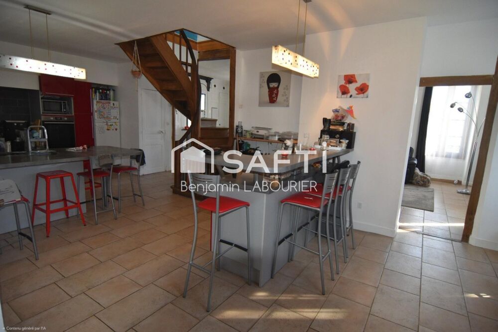 Vente Maison Volumes, cachet et vue sur l'Yonne : une maison familiale aux prestations complètes Appoigny