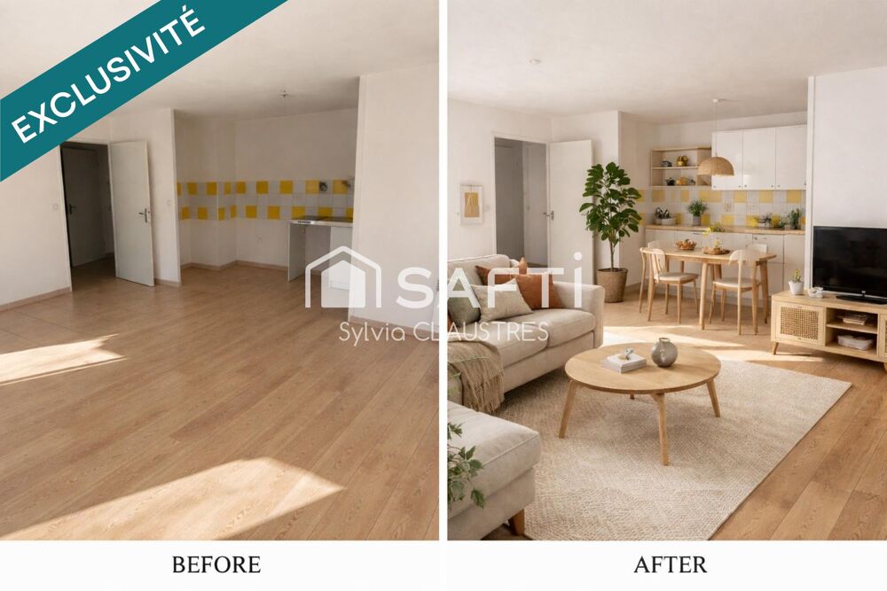 Vente Appartement T2 - 47 m2 LIBRE - avec balcon et parking privatif – Nîmes Nimes