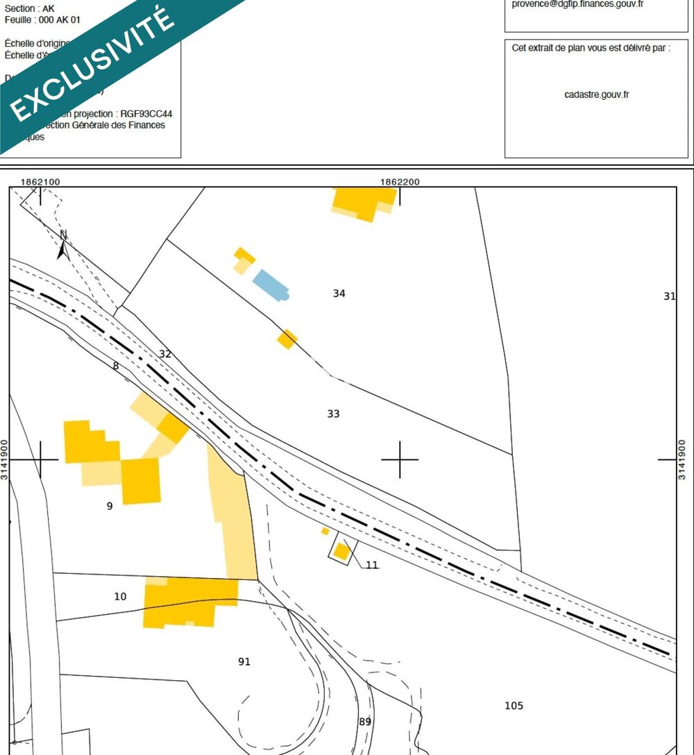 Vente Terrain Terrain en bordure de RD51 Saint-mitre-les-remparts