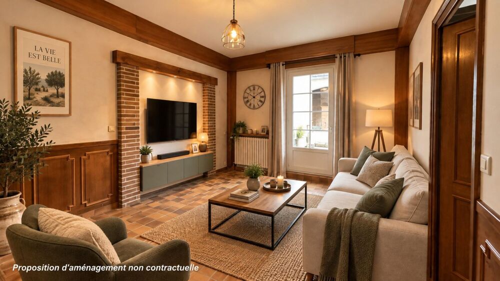 MAISON DE VILLE 176 m² 4 CHAMBRES COUR & GARAGE