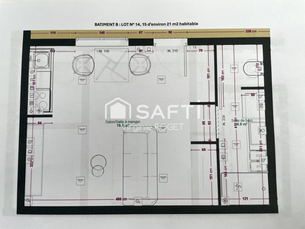 Vente Appartement Avenue Jean Jaurès - Studio neuf dans une residence sécurisée Reims