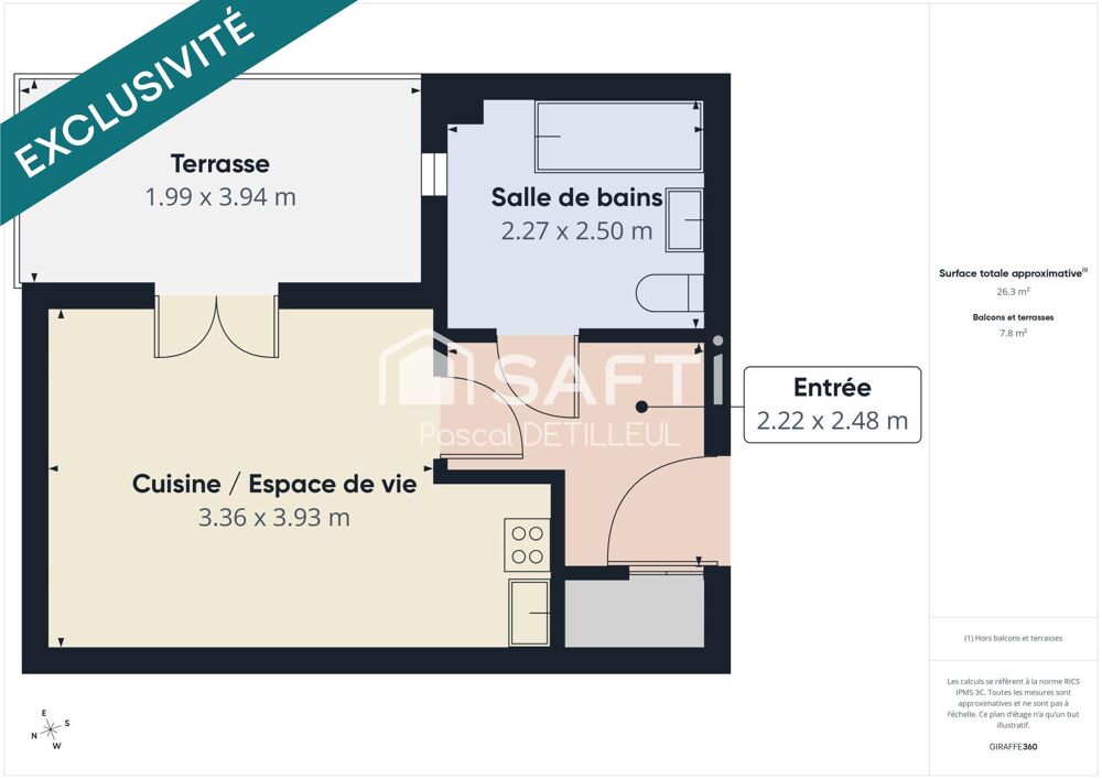 GARCHES  Buzenval Domaine le Cottage Studio 25m2 avec jardin - Vendu loué idéal investisseur