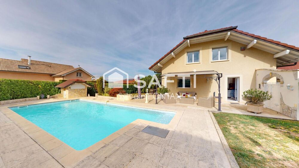 Vente Maison TRES BELLE MAISON, DE QUALITE, TRES BIEN ENTRETENUE, TRES BIEN EXPOSEE AU SOLEIL, AU CALME, AVEC PISCINE ET PROCHE DU COLLEGE AI Douvaine