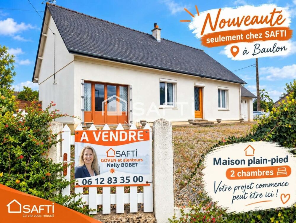 Vente Maison Maison plain-pied en centre bourg de Baulon Baulon