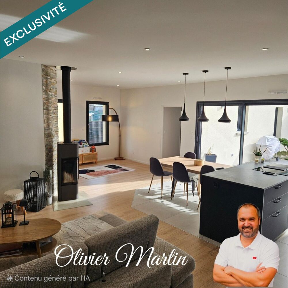 Vente Maison Pavillon de plain-pied � 6 pi�ces � 114 m� � terrain 433 m� � normes RE2020 construction r�cente. Parigne-l'eveque