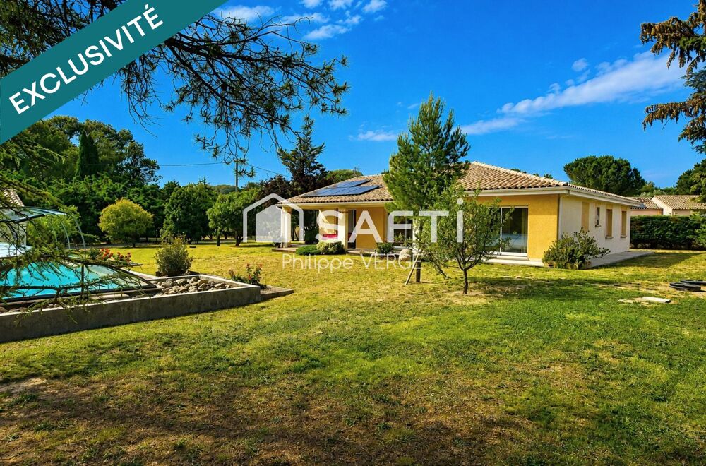 Vente Maison Villa plain-pied,155m² habitables, jardin, garage, piscine Carcassonne
