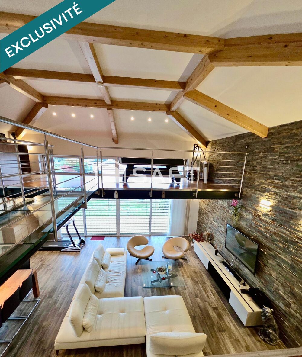 Vente Maison À BRUNSTATT-DIDENHEIM – VILLA D'ARCHITECTE  MEUBLÉE  239,18 m² | 7 pièces | Terrain de 8,66 ares. L'élégance contemporaine dans Brunstatt-didenheim