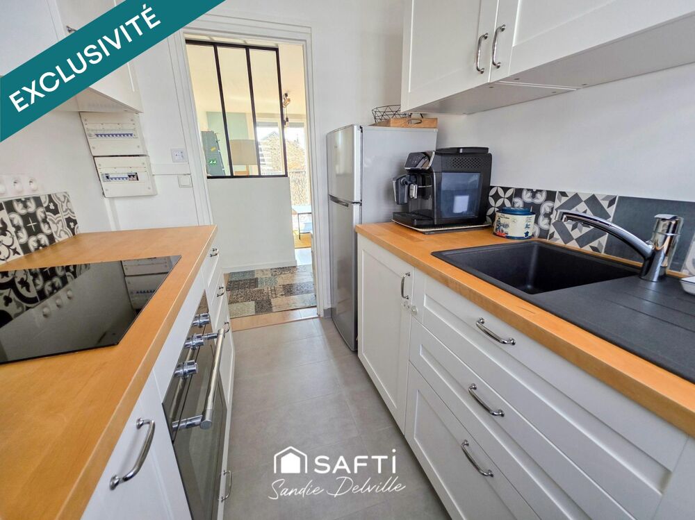 Appartement 4 pièces- 3 chambres- 65m²- cave- tennis