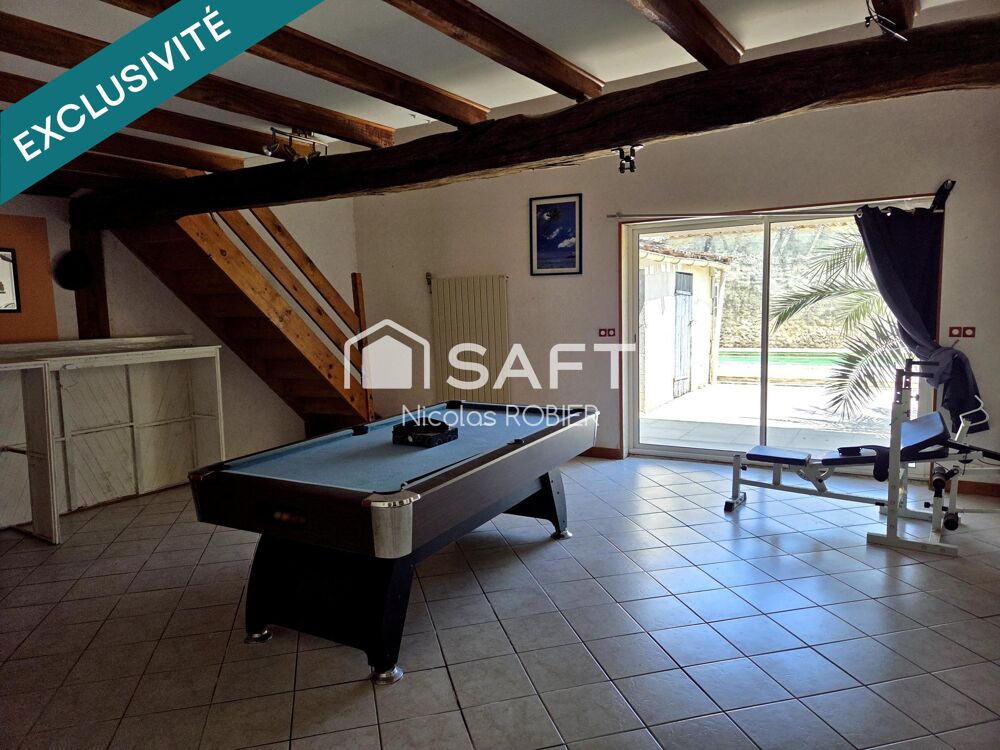 Vente Maison Lumineuse maison en pierre quatre chambres dont une en rdc, piscine, garage!! Gibourne