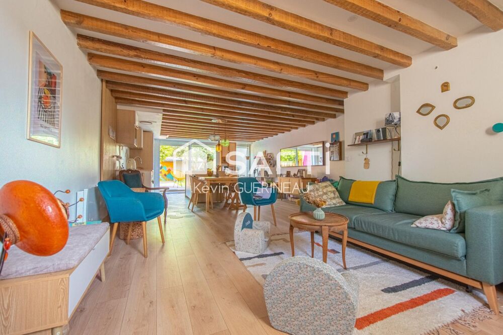 Echoppe rénovée, 3 chambres, 1 bureau et jardin