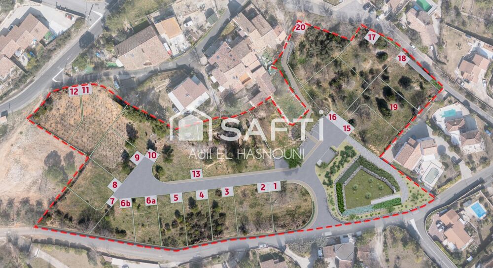 Vente Terrain VAILHAUQUÈS - TERRAIN D'EXCEPTION DE 600 M² LIBRE CONSTRUCTEUR Saint-aunes