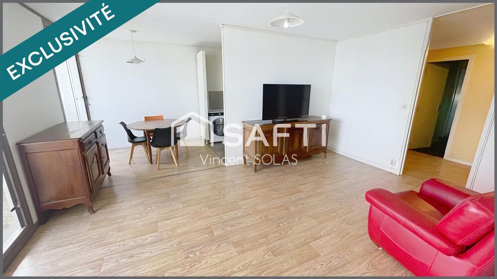 Appartement T5 Meublé - 4 Chambres - 2 SDE - Loggia - Cave + Parking - Proximité commodités - Bus
