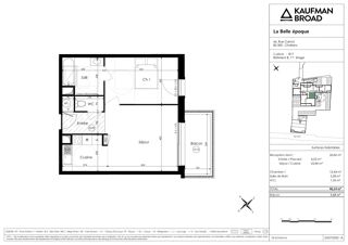  Appartement à vendre 1 pièce 46 m²
