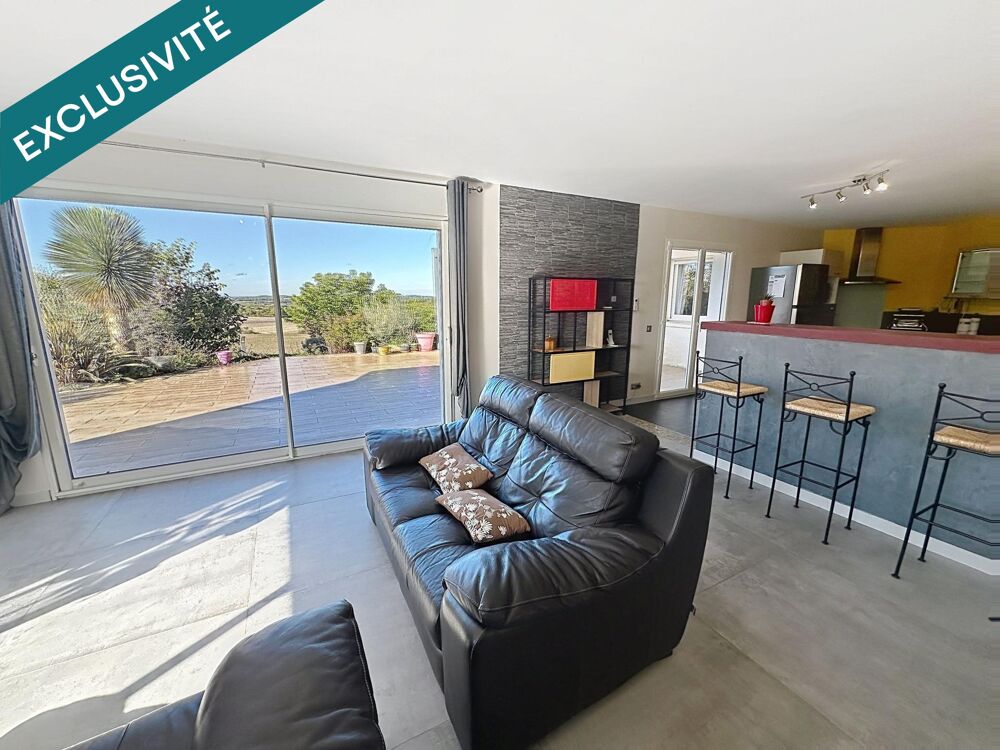 Vente Maison Maison familiale de 200 m²  , 4 chambres , bureau ,sous-sol ,  piscine, grand terrain et vue dégagée à Villesèque Villeseque