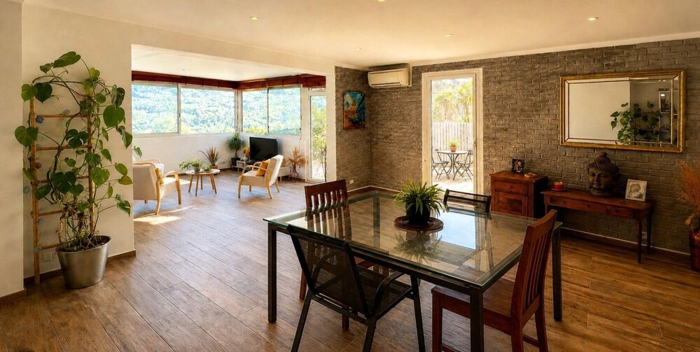 Grand appartement lumineux avec vue sur la vallée!