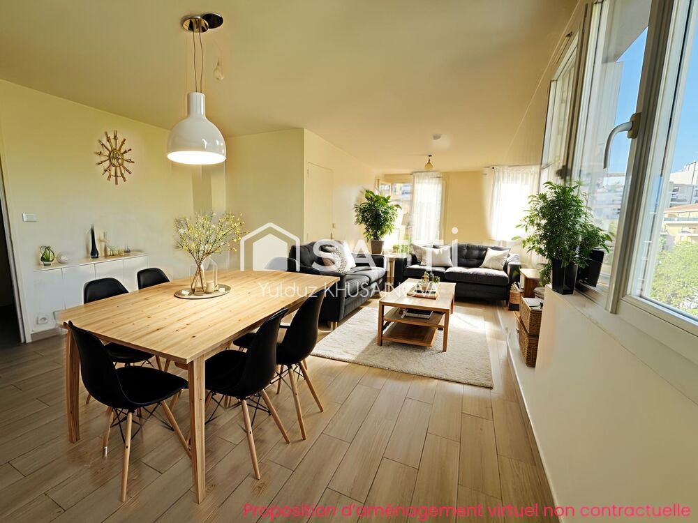 Vente Appartement T3/4 AVEC BALCON ET VUE DÉGAGÉE / RESIDENCE SECURISÉE / PLACES DE PARKINGS EXTERIEURS LIBRE Marseille 13