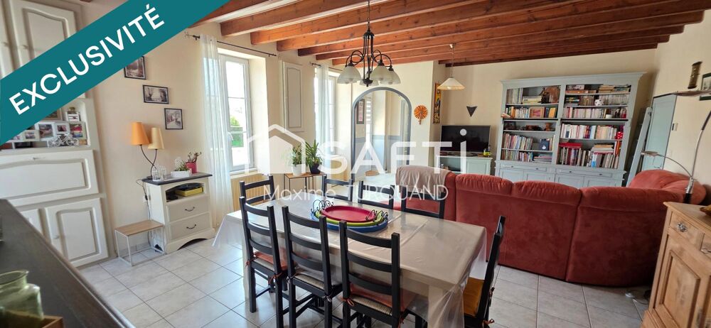 Vente Maison Longère 173m², 5 chambres, 1 bureau, dépendances + 1260m² de terrain. La foret-sur-sevre