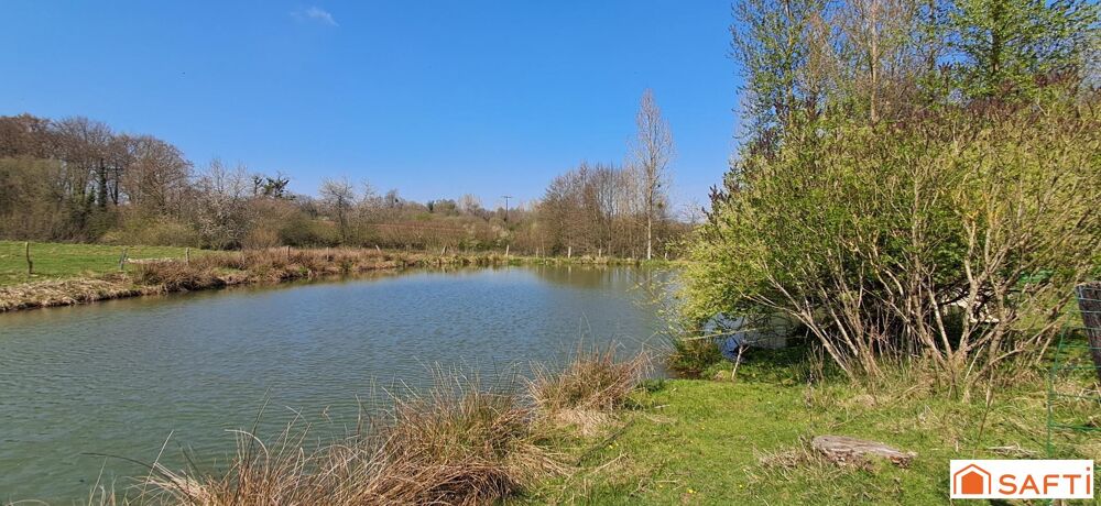Maison de campagne sur 1,5 ha et plan d'eau