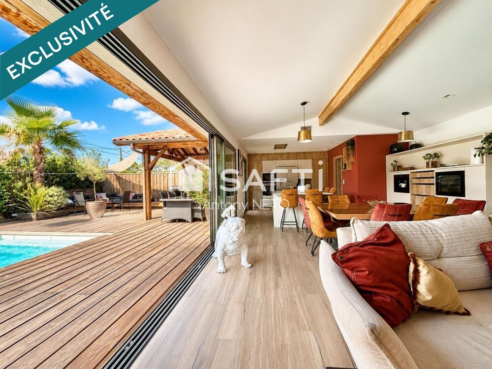 Vente Maison Villa contemporaine à vendre, 3 chambres, Piscine, Gujan-Mestras. Gujan-mestras