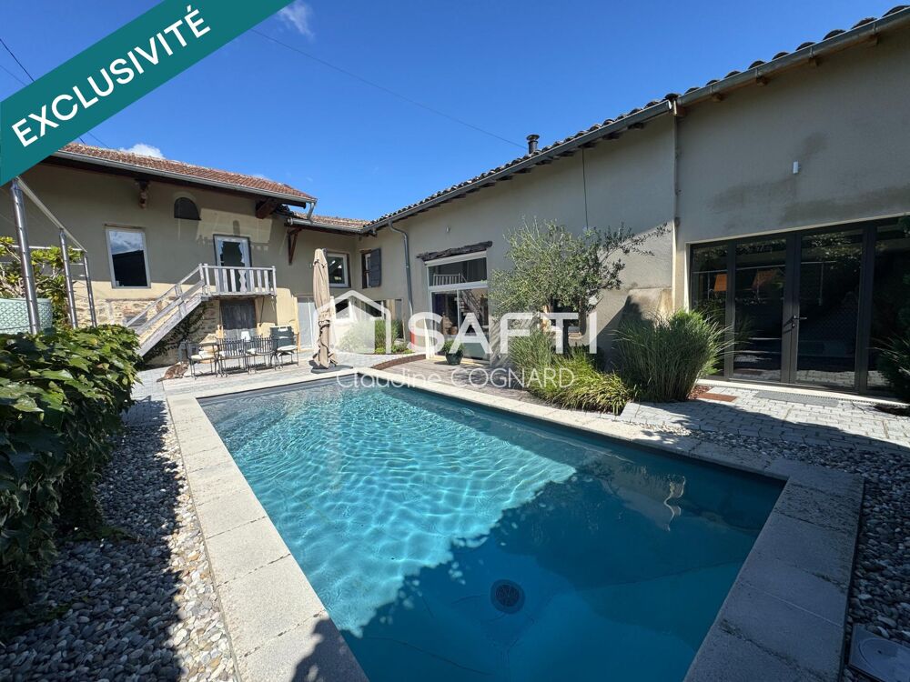 Vente Maison Maison de caractère – 4 chambres – Piscine – Pruzilly