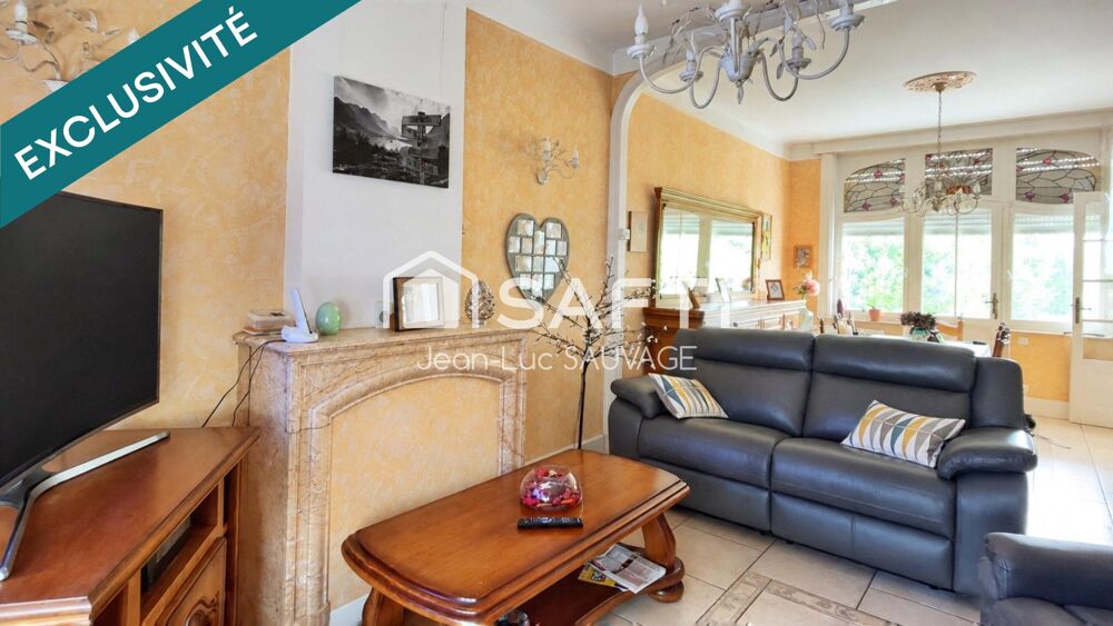 Maison 100 m² 3 ch Gd jardin et s/sol aménageable