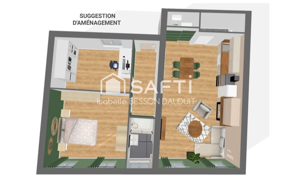 Vente Appartement APPARTEMENT T2 BIS  62M² Negrepelisse