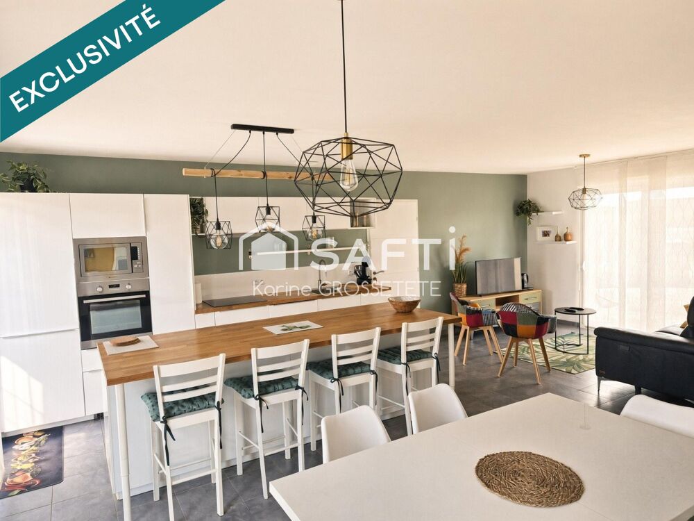 Pavillon de plain pied de 107m² sur un terrain de 1000m²