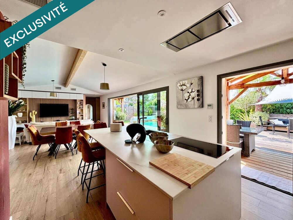Villa contemporaine à vendre, 3 chambres, Piscine, Gujan-Mestras.