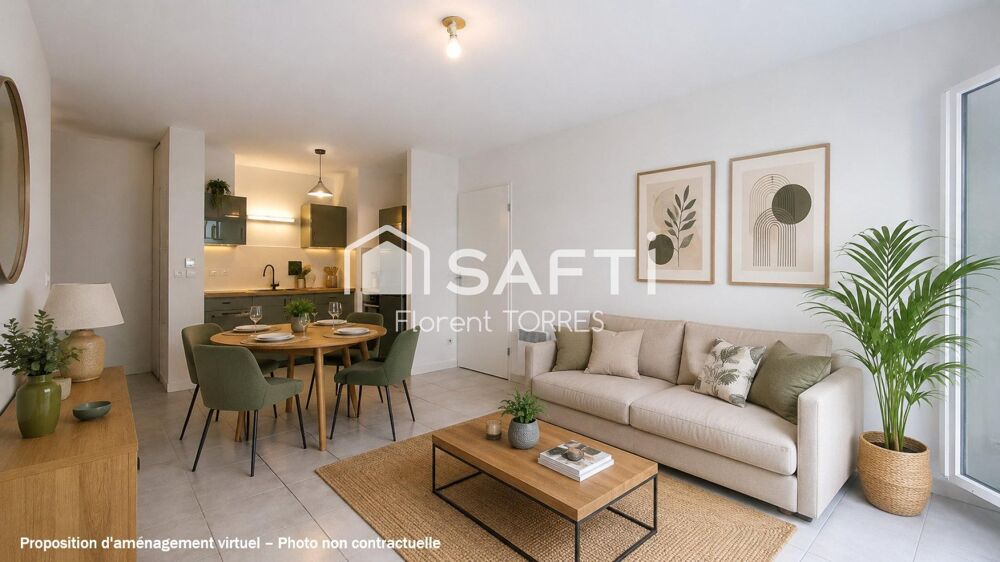 La Seyne-sur-Mer Balaguier  T2 46 m² récent avec garage, balcon et ascenseur