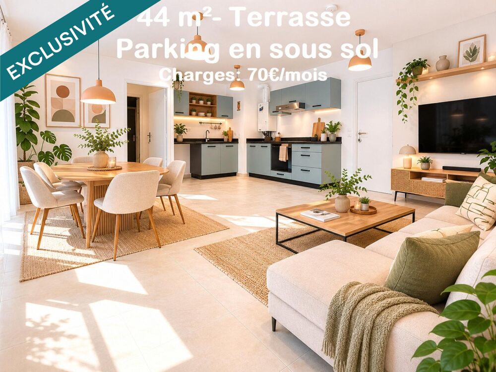 T2 récent lumineux, au calme. Terrasse. Parking