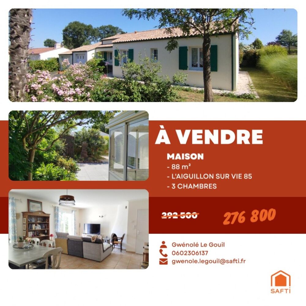 Charmante maison 3 chambres de plain-pied - proche des plages